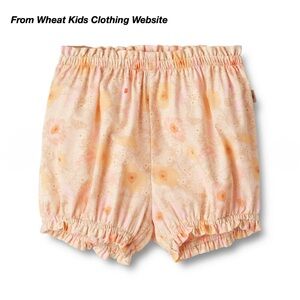 NWT: WHEAT ANGIE NAPPY PANTS/BLOOMERS IN ALABASTER FLOWER BOBBLES (2Y)